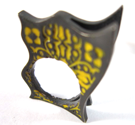 Sun, Oxidized Silver and enamel